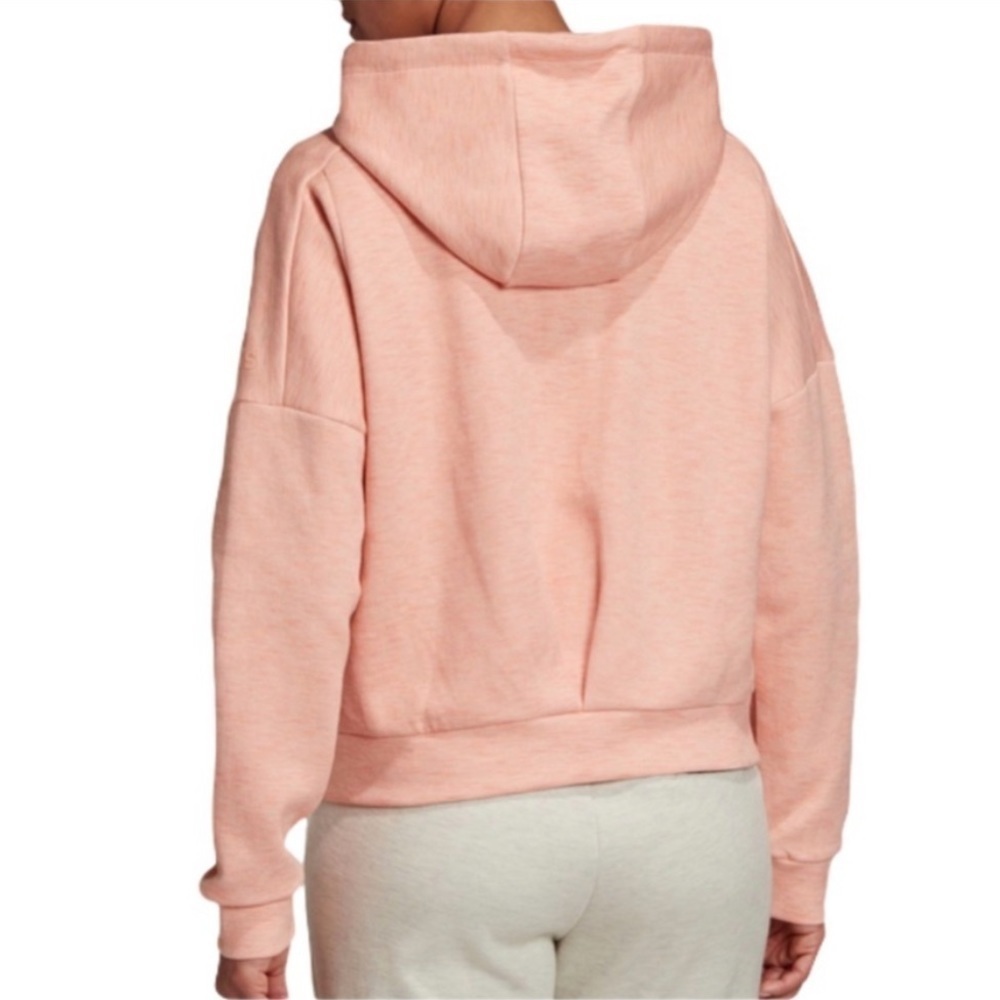 Adidas ID Melang Hooded Full Zip Track Jacket Pink Size Small - Picture 12 of 12